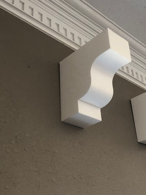 FOAM CORBEL # 1 ( 10 INCHES BY 8 INCHES BY 4 INCHES THICK )