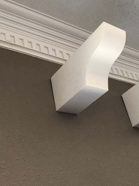 FOAM CORBEL # 5 ( 6 INCHES BY 12 INCHES BY 4 INCHES THICK )