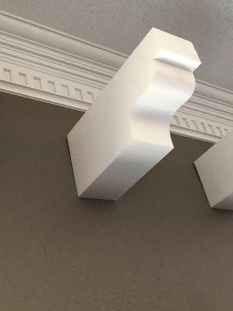 FOAM CORBEL # 6 ( 6 INCHES BY 12 INCHES BY 4 INCHES THICK )