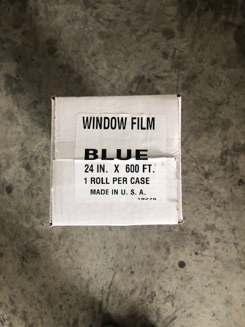 WINDOW FILM ( BLUE ) 24 INCH X 600FT ( 1 ROLL PER CASE )