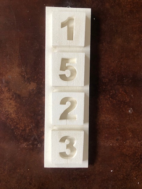 STYROFOAM HOUSE NUMBERS # 43