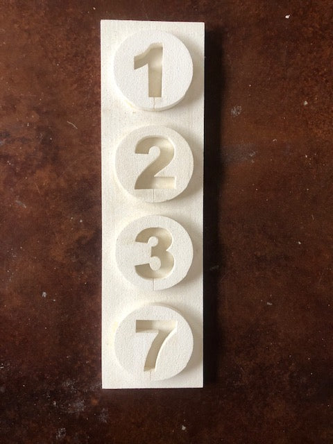 STYROFOAM HOUSE NUMBERS # 44