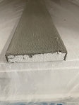 Decorative Stucco Foam Trim  1x4 flat  with mesh and basecoat