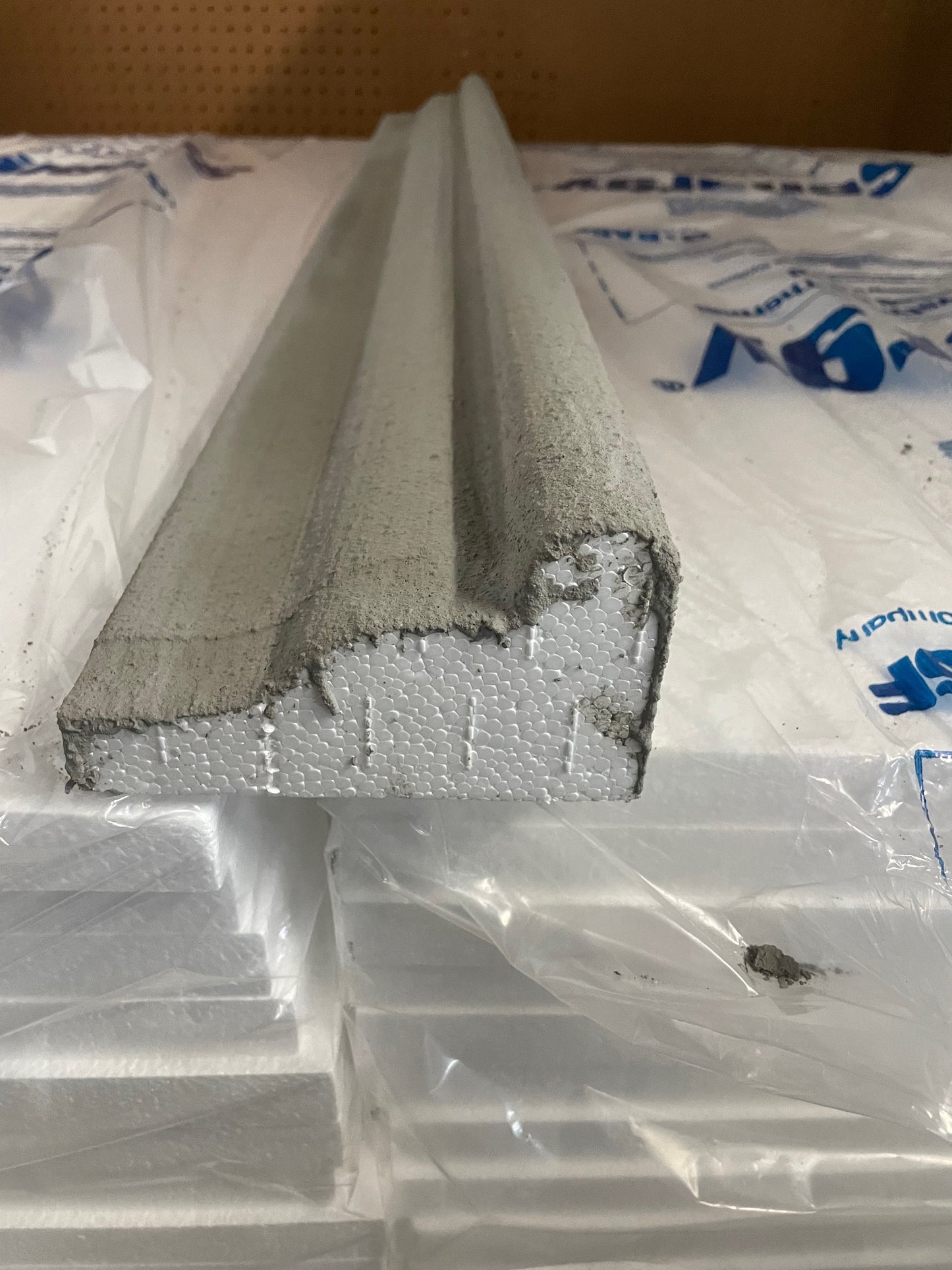 Decorative Stucco Foam Sill # 3 with fiber mesh and basecoat