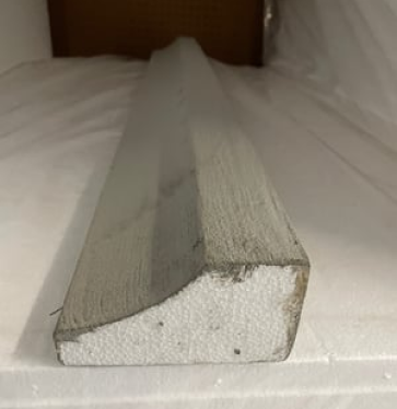 Decorative Stucco Foam Sill # 3 with fiber mesh and basecoat